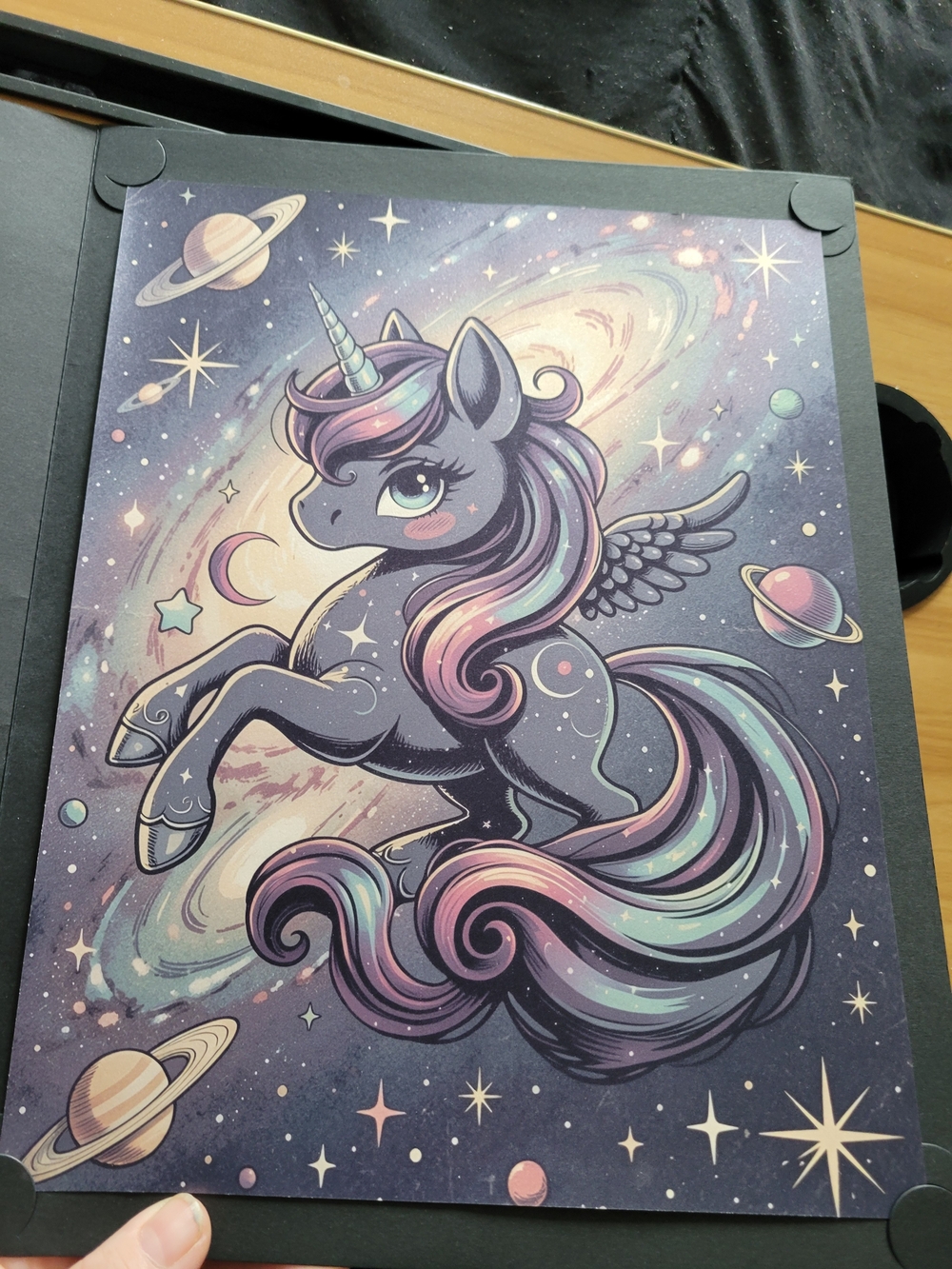 🖤 NEW🖤 Pastel Galaxy Unicorn Wall Art Print